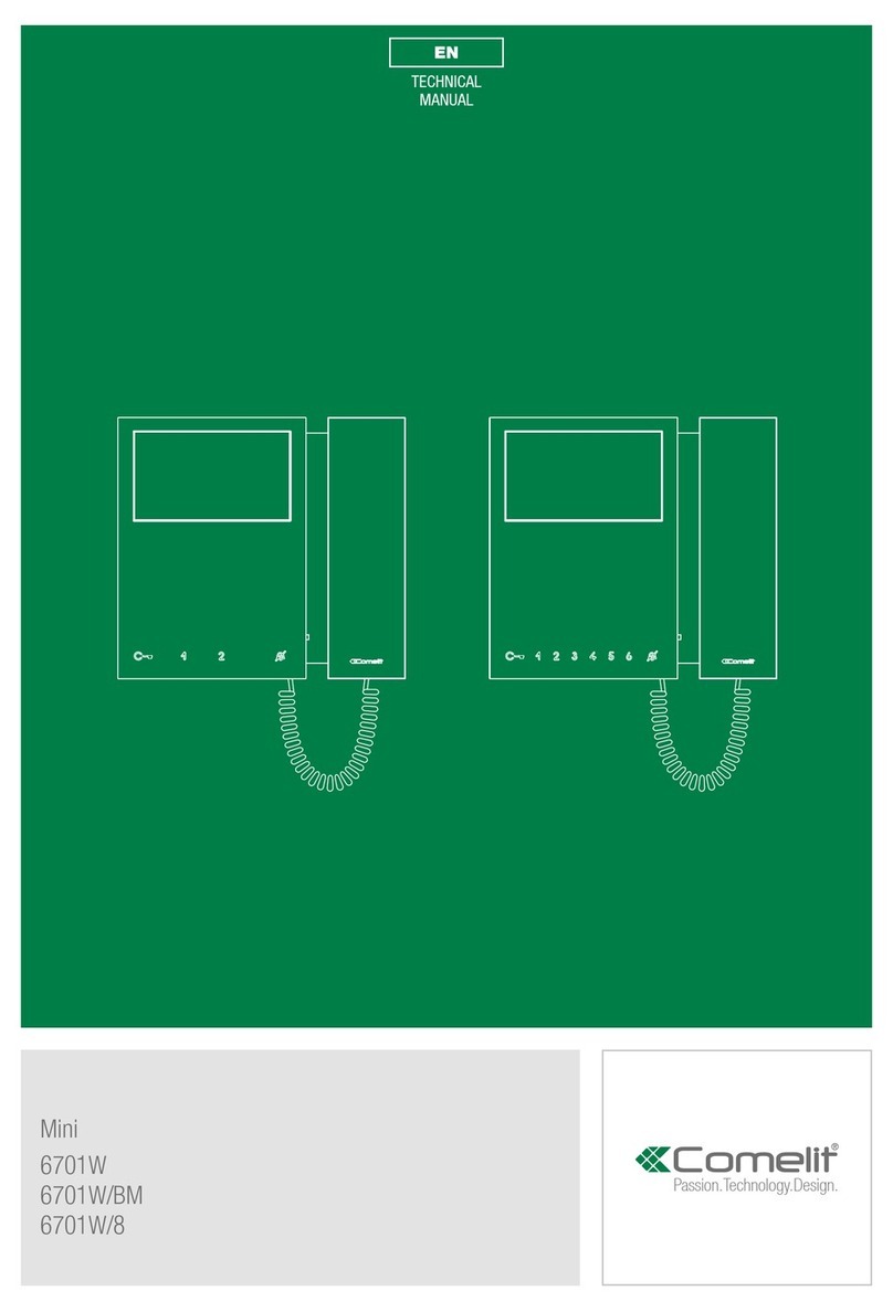 Comelit Mini 6701W User manual