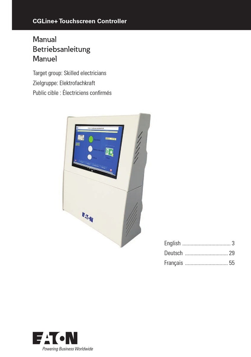 Eaton CGLine+ Touchscreen Controller User manual