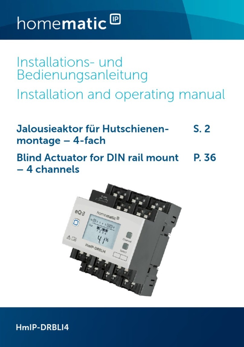Homematic IP HmIP-DRBLI4 Installation and operating manual