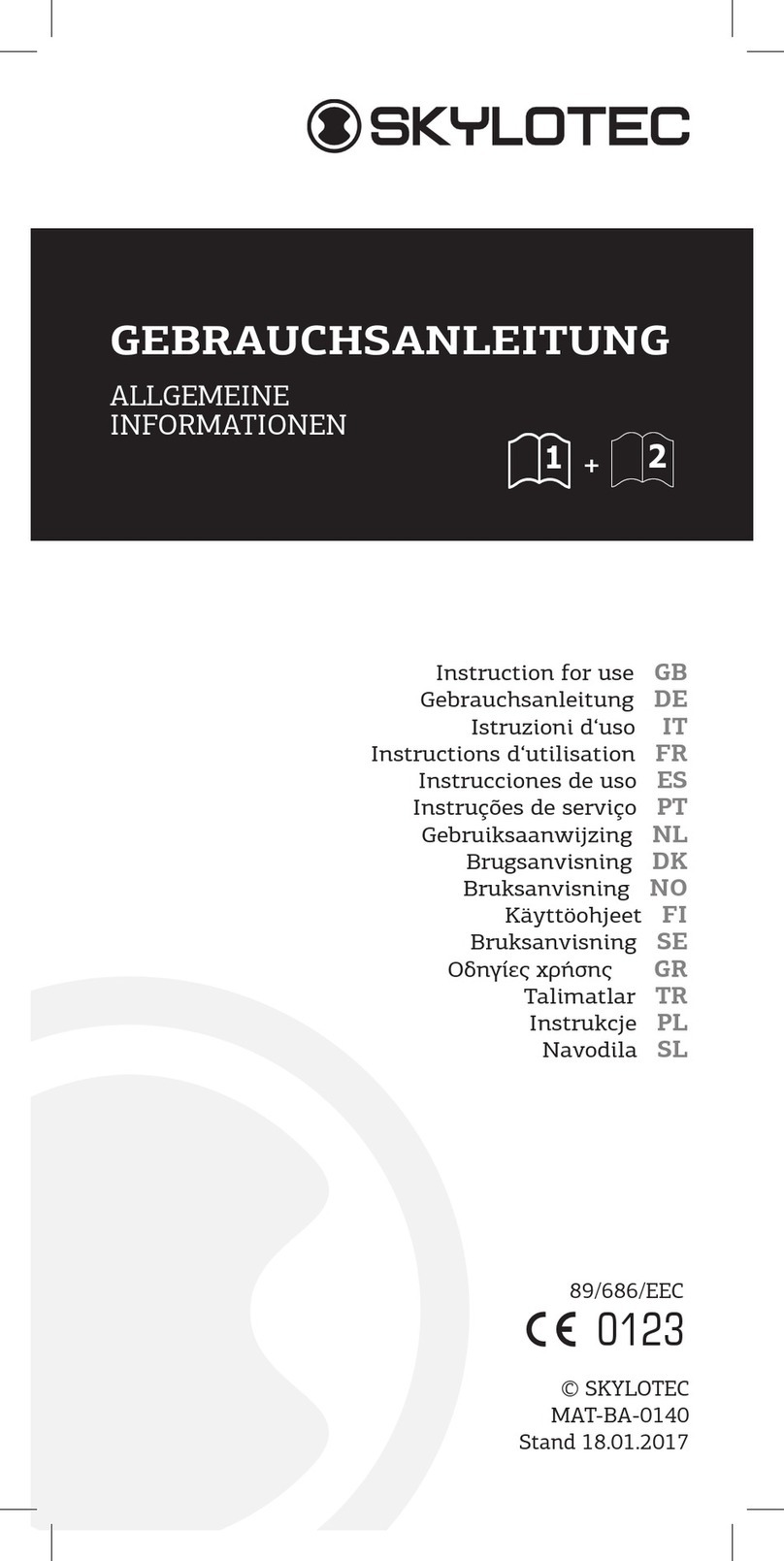 SKYLOTEC CS2 User manual