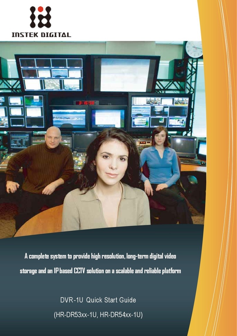 Instek Digital MatriVideo DVR-1U Series quick start guide
