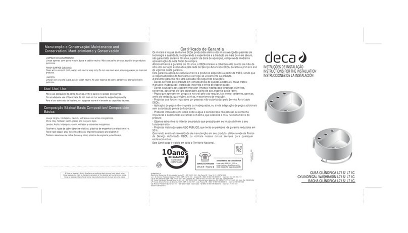 Deca L71S Instruction for the installation