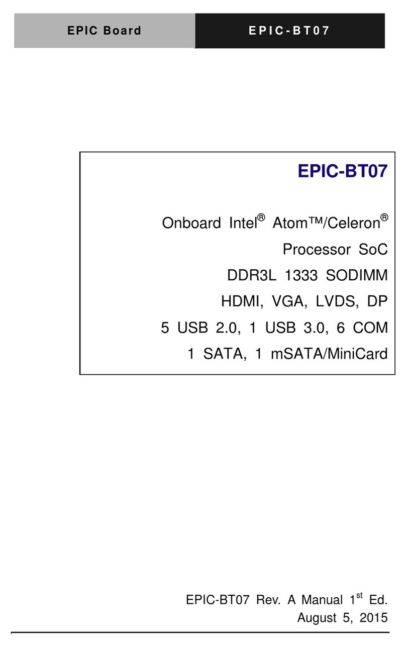 Aaeon EPIC-BT07 User manual