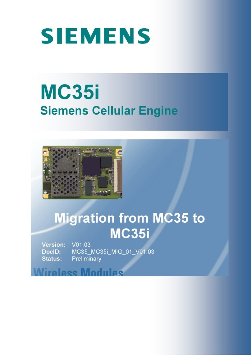 Siemens MC35 Terminal User manual
