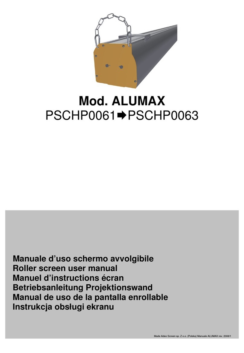 ADEO SCREEN ALUMAX PSCHP0063 user manual