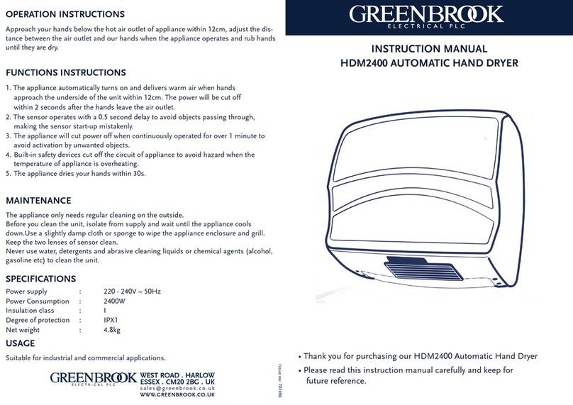 Green Brook HDM2400 instruction manual