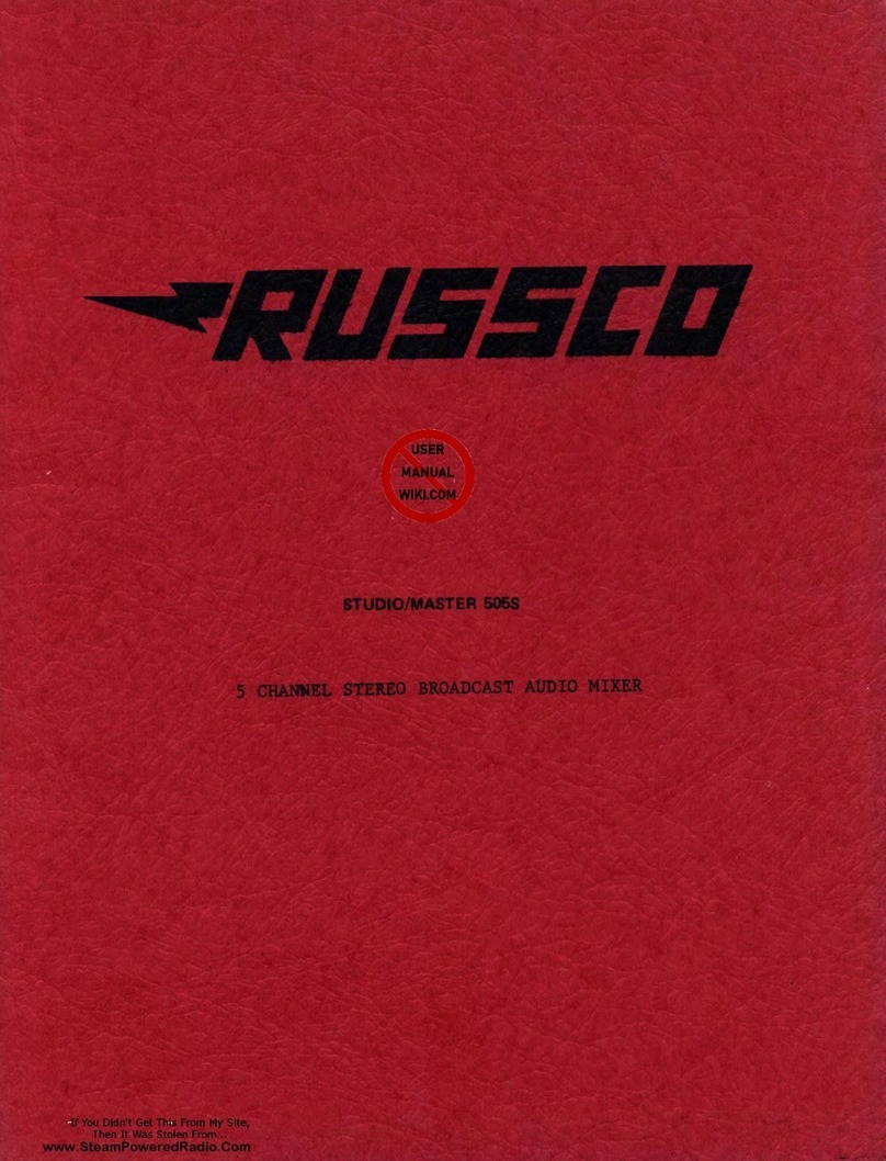 Russco Studio/Master 505S manual