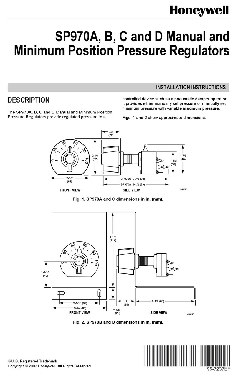 Honeywell SP907B User manual