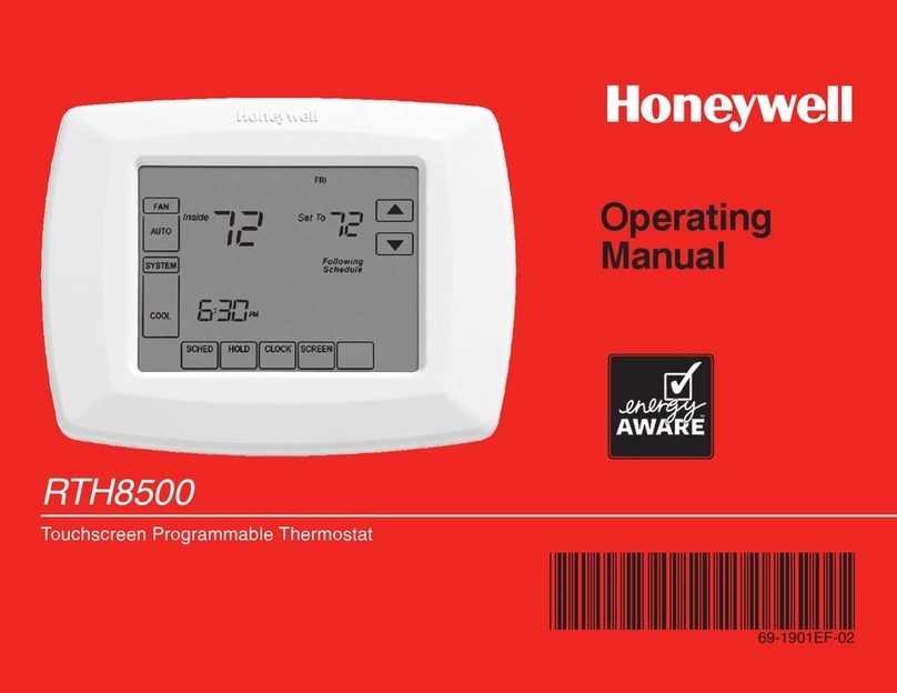 Honeywell RTH8500 Series operating manual