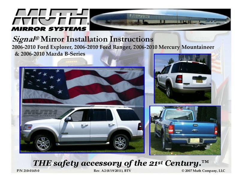 Muth Mirror Systems Signal installation instructions