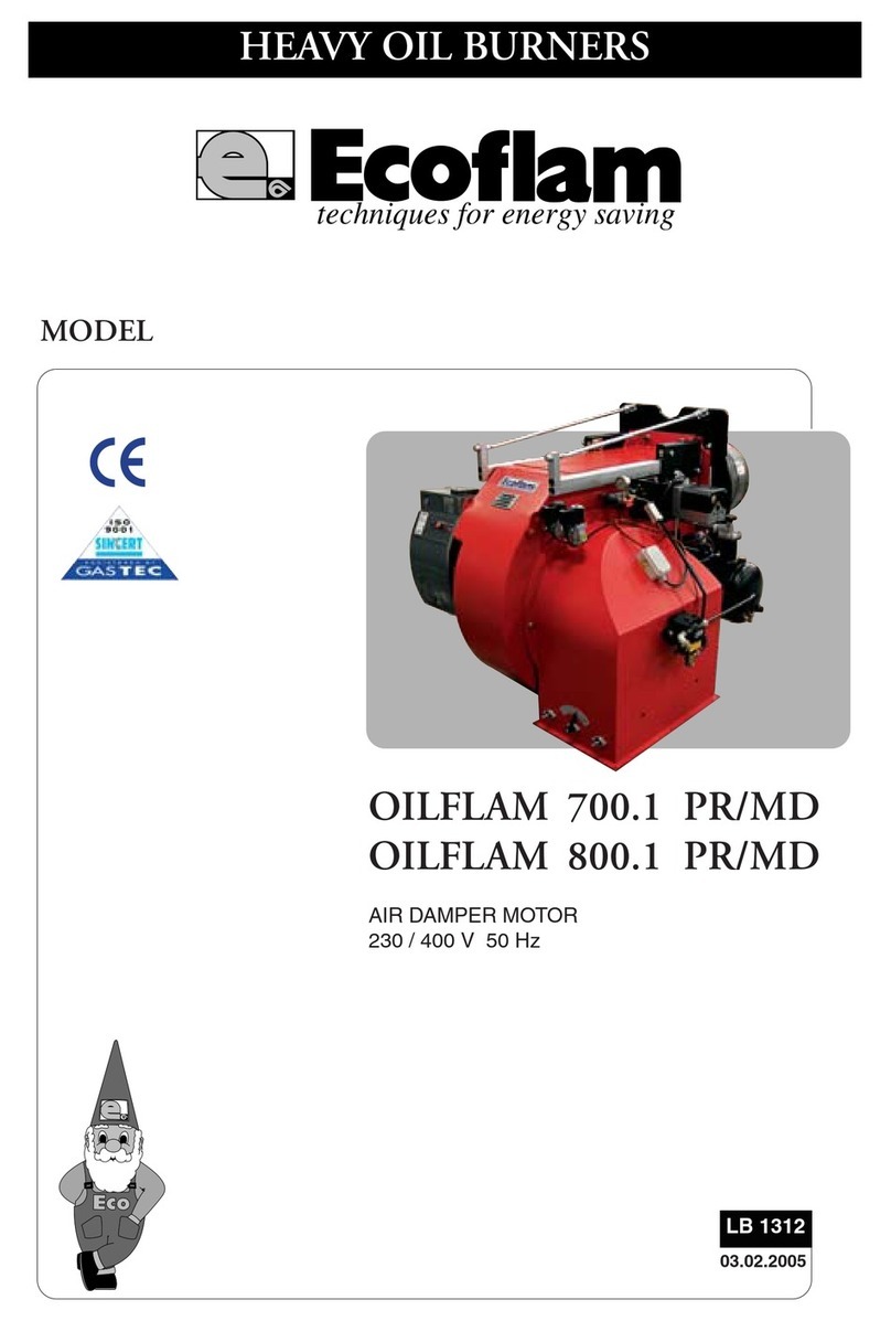 Ecoflam OILFLAM 700.1 PR/MD User manual Ecoflam OILFLAM 700.1 PR/MD User manual