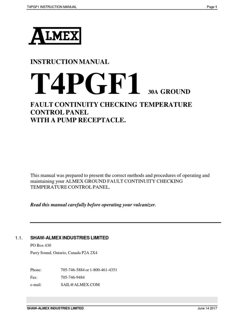 Almex T4PGF1 instruction manual
