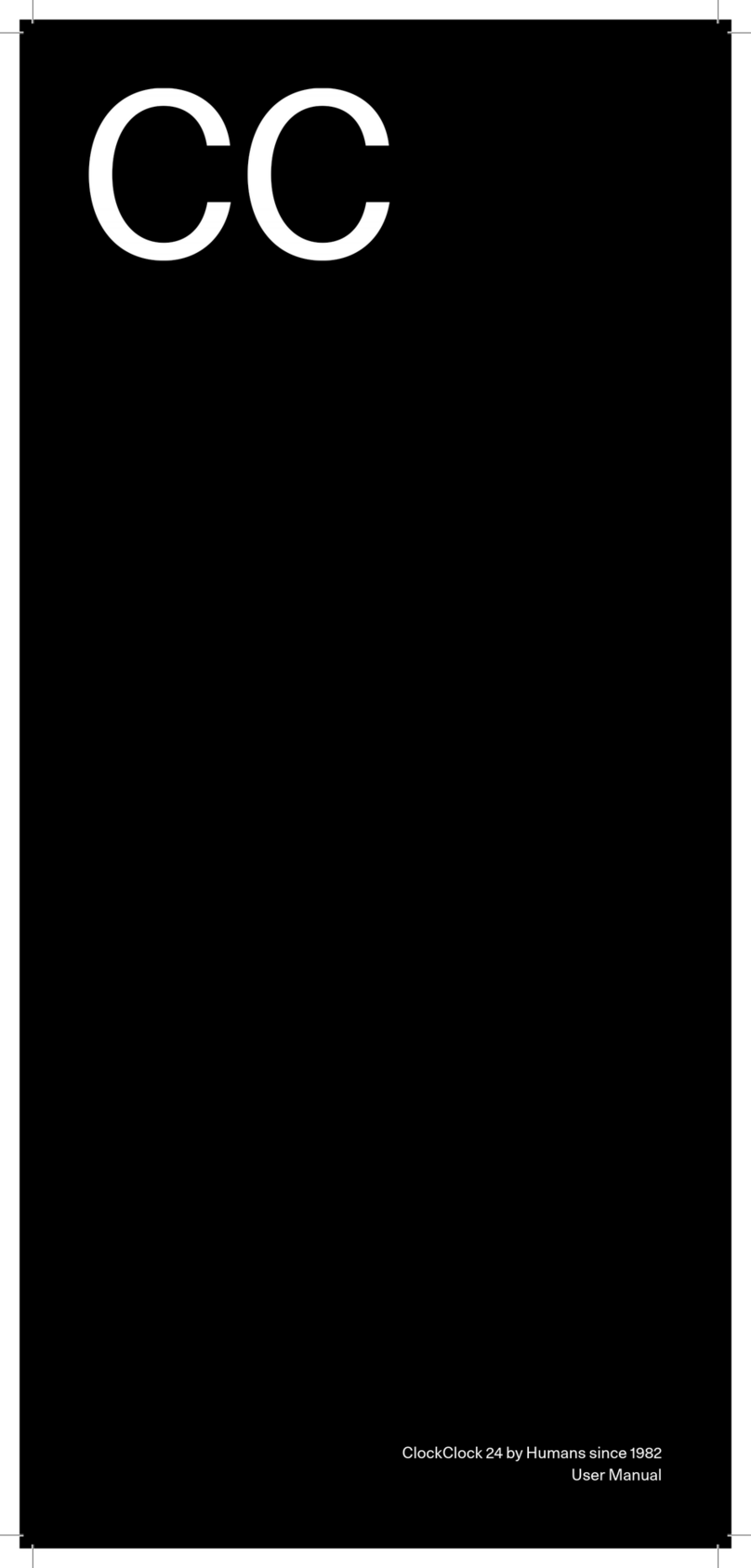 Humans ClockClock 24 User manual