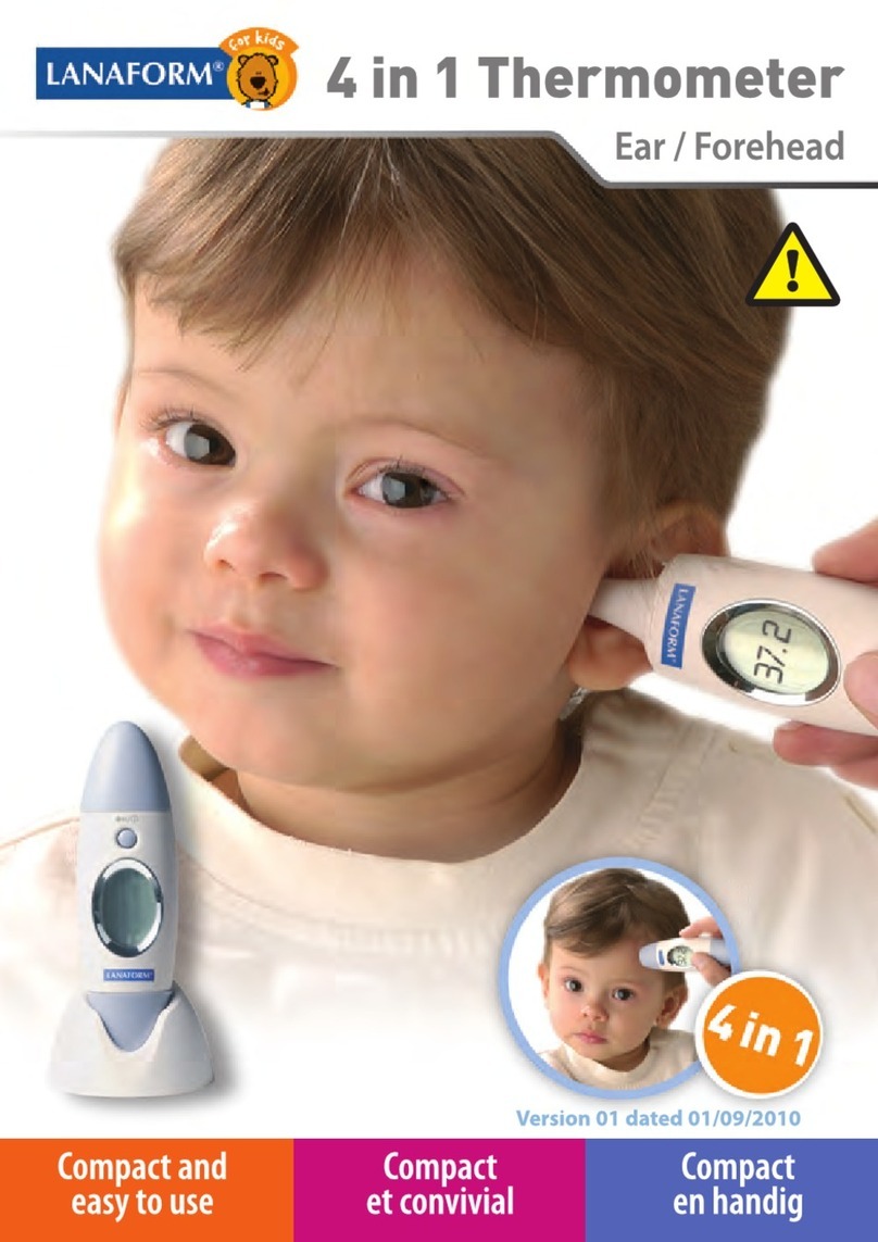 Lanaform 4 in 1 Thermometer instructions