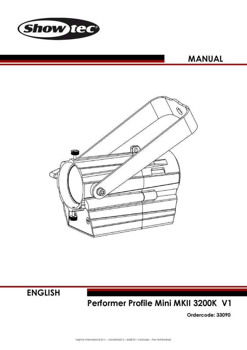 Show Tec Performer Profile Mini MKII 3200K User manual