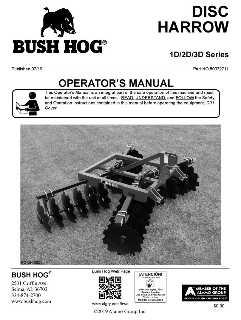 Bush Hog 1D Series Operator's manual