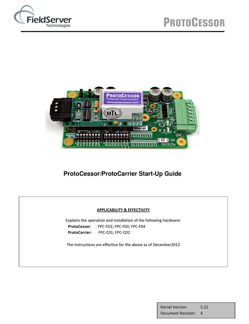 FieldServer ProtoCessor FPC-FD2 Startup guide