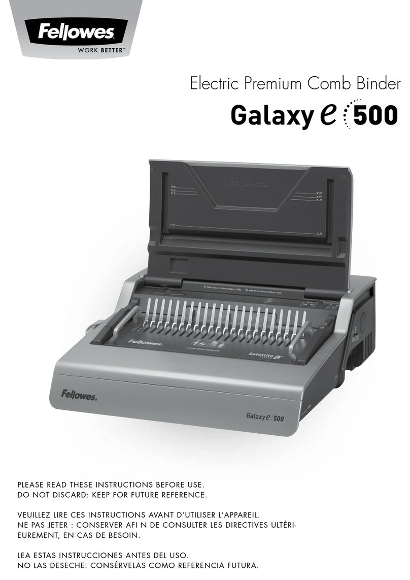 Fellowes Galaxy e500 instructions