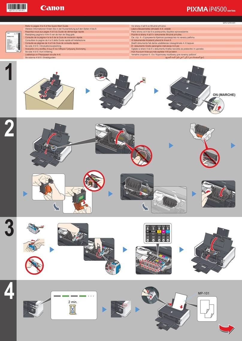 Canon iP4500 - PIXMA Color Inkjet Printer User manual