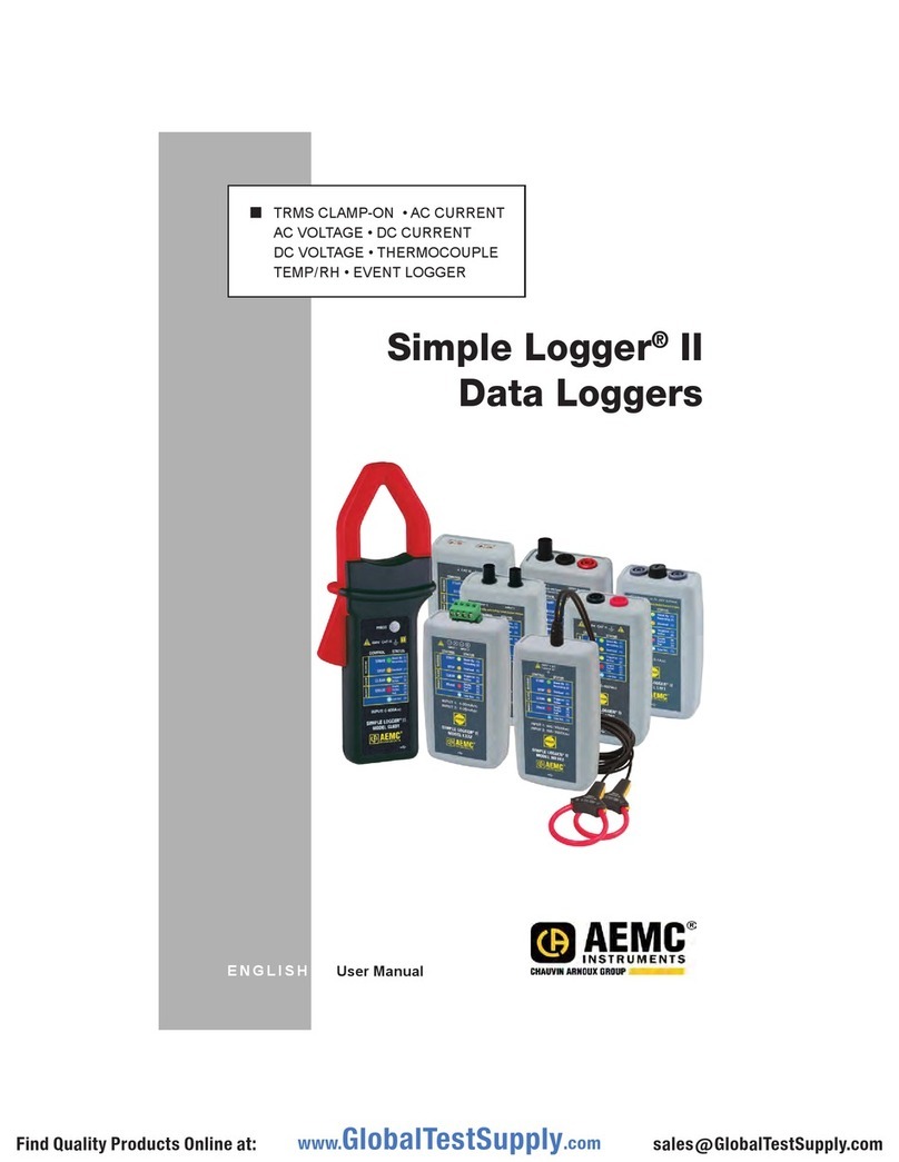 AEMC Simple Logger II Series User manual