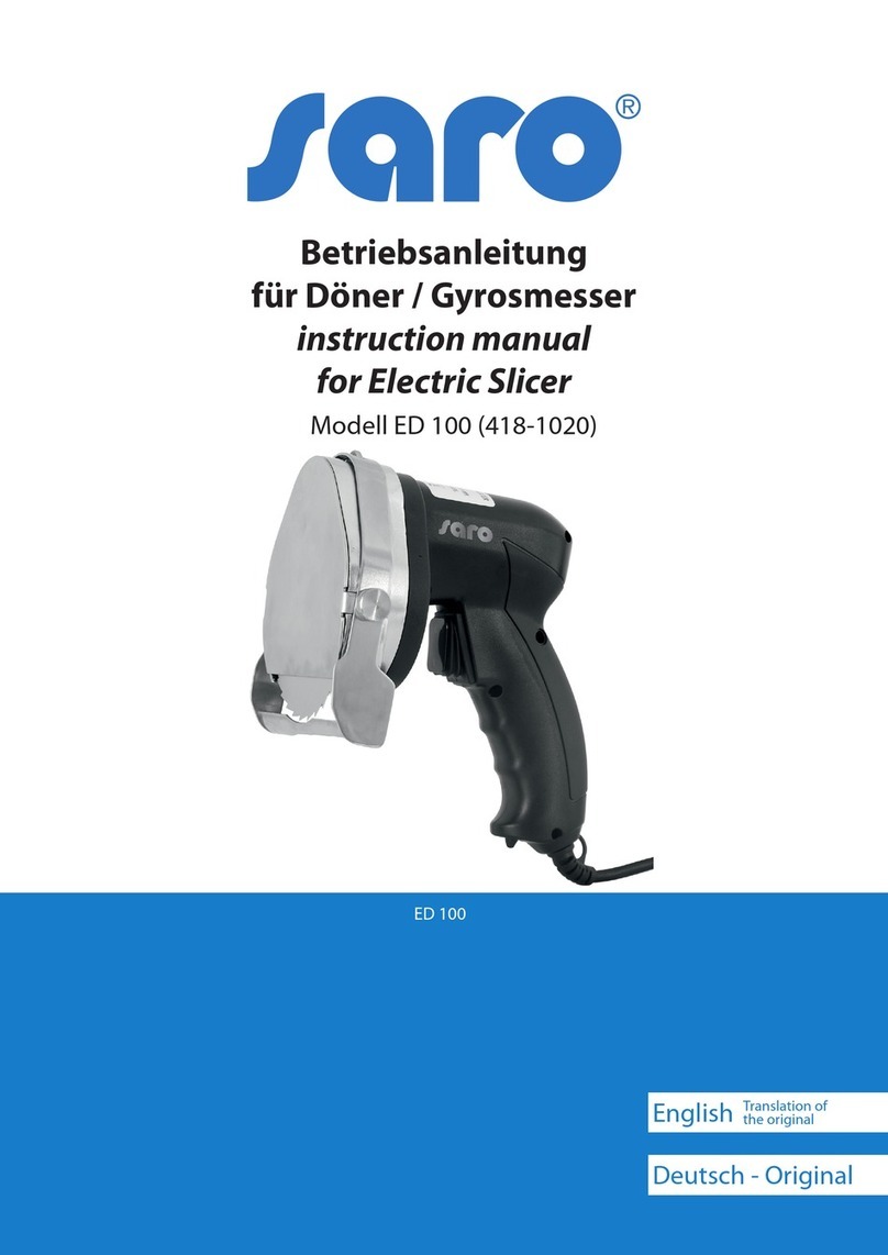 saro ED 100 instruction manual