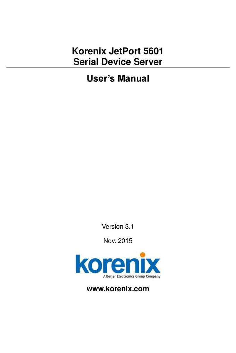 Korenix JetPort 5601 user manual