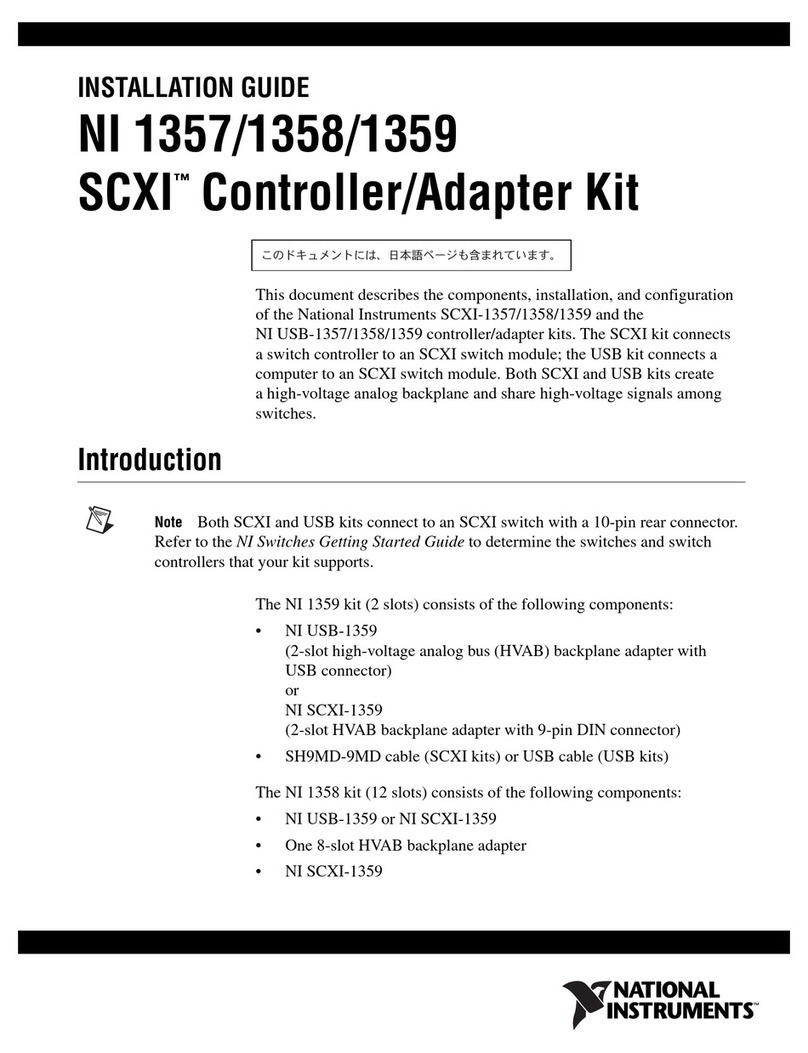 National Instruments SCXI NI 1357 User manual