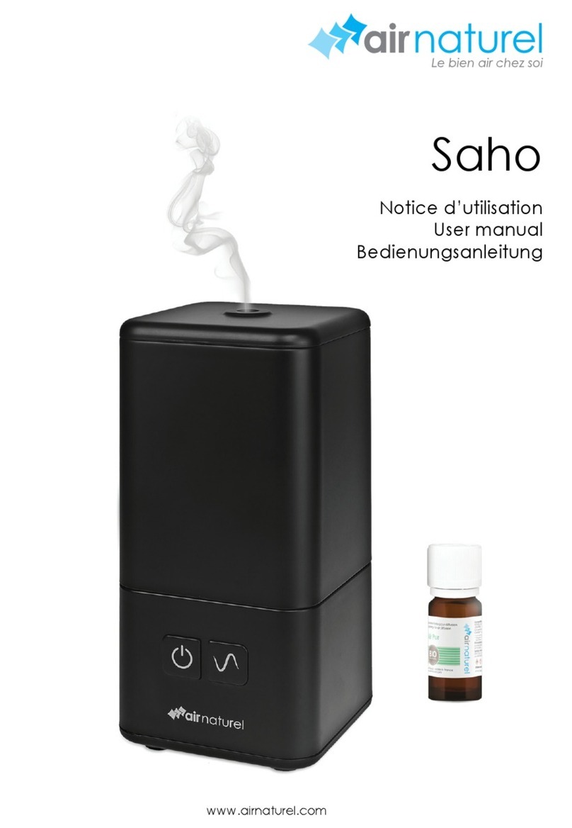 Air Naturel Saho user manual Air Naturel Saho user manual