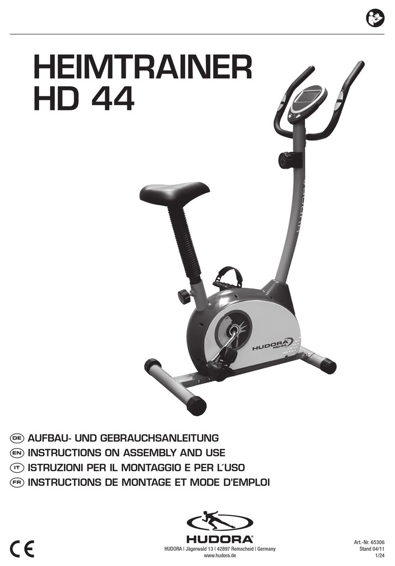 Hudora HD 44 INSTRUCTIONS ON ASSEMBLY AND USE