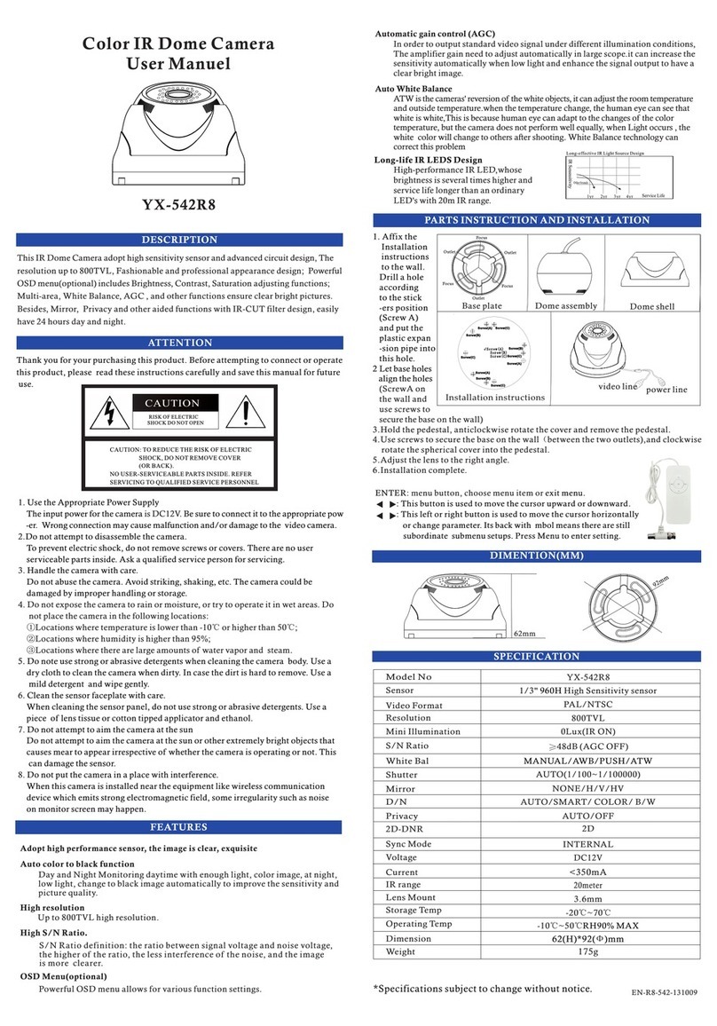 Paradox Hellas S.A. YX-542R8 user manual