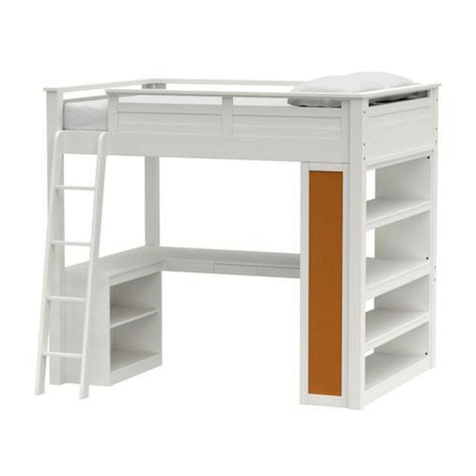 PB TEEN Sleep & Study Loft Bed User manual PB TEEN Sleep & Study Loft Bed User manual