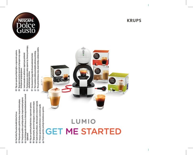 Krups nescafe dolce gusto lumio Specification sheet