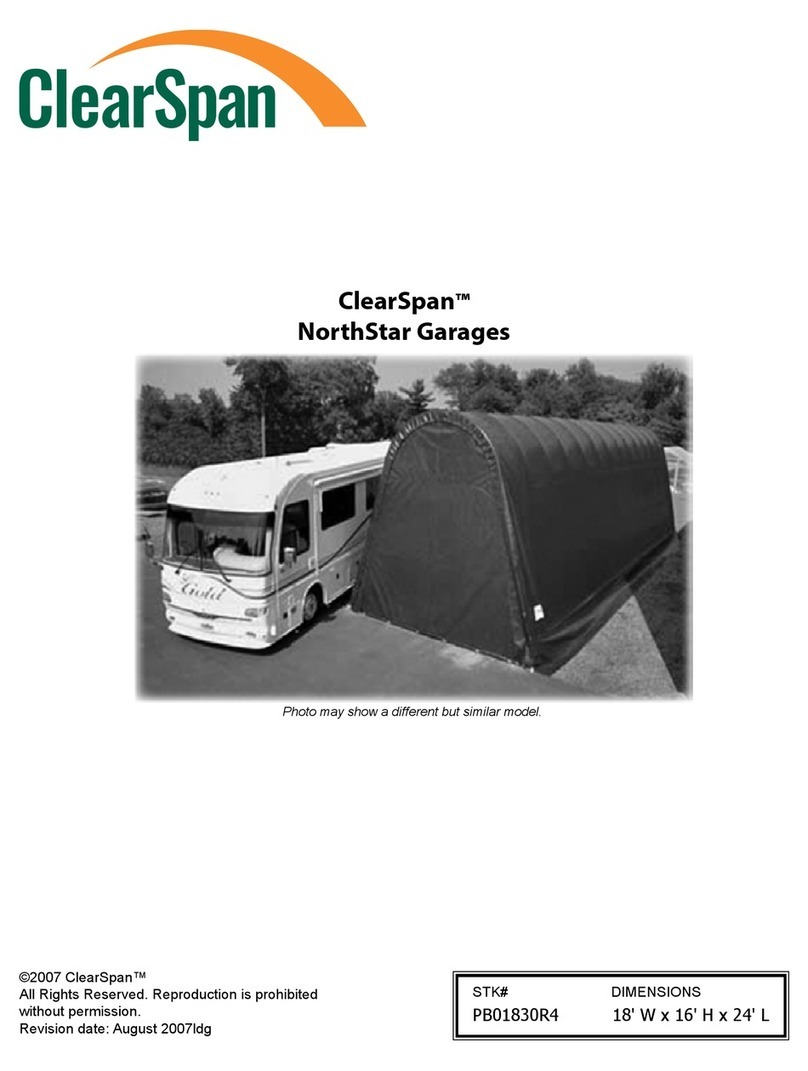 ClearSpan NorthStar Garage instruction manual ClearSpan NorthStar Garage instruction manual