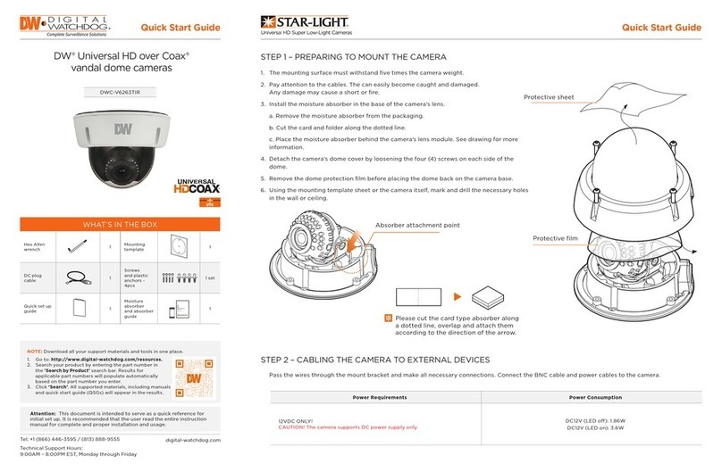 Digital Watchdog STAR-LIGHT Universal HD over Coax... User manual