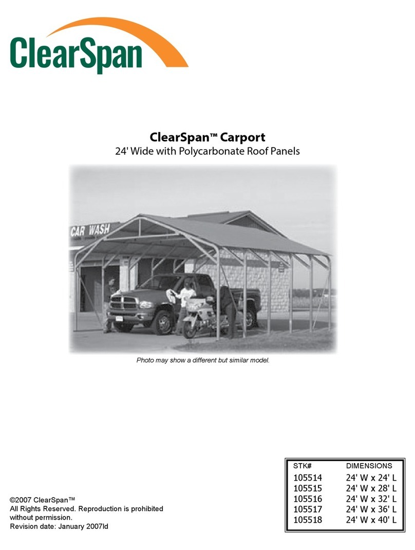 ClearSpan Carport instruction manual ClearSpan Carport instruction manual