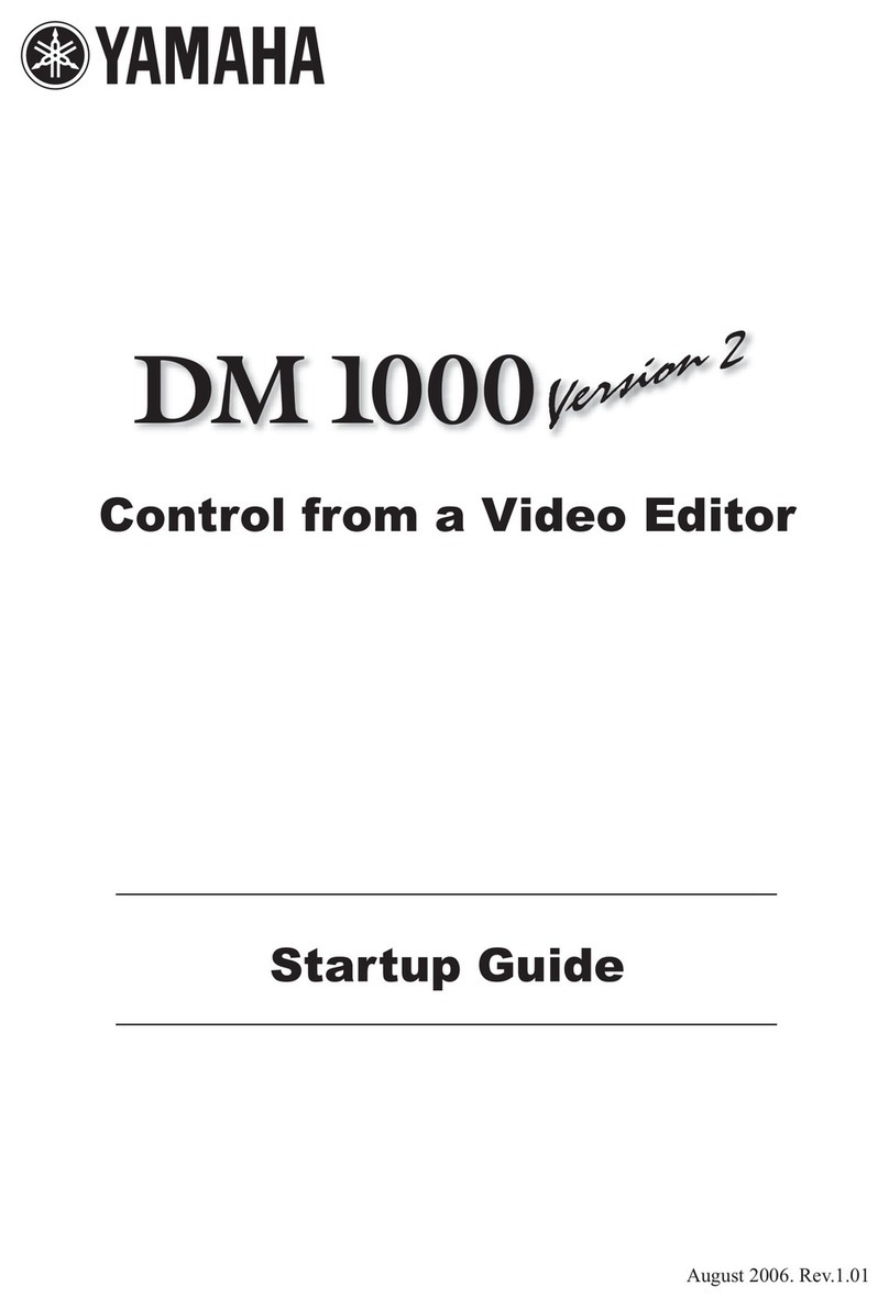 Yamaha DM 1000 User guide