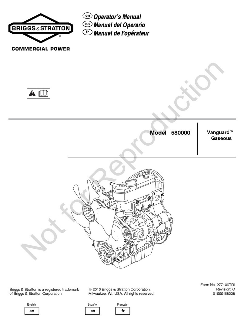 Briggs & Stratton Vanguard 580000 User manual