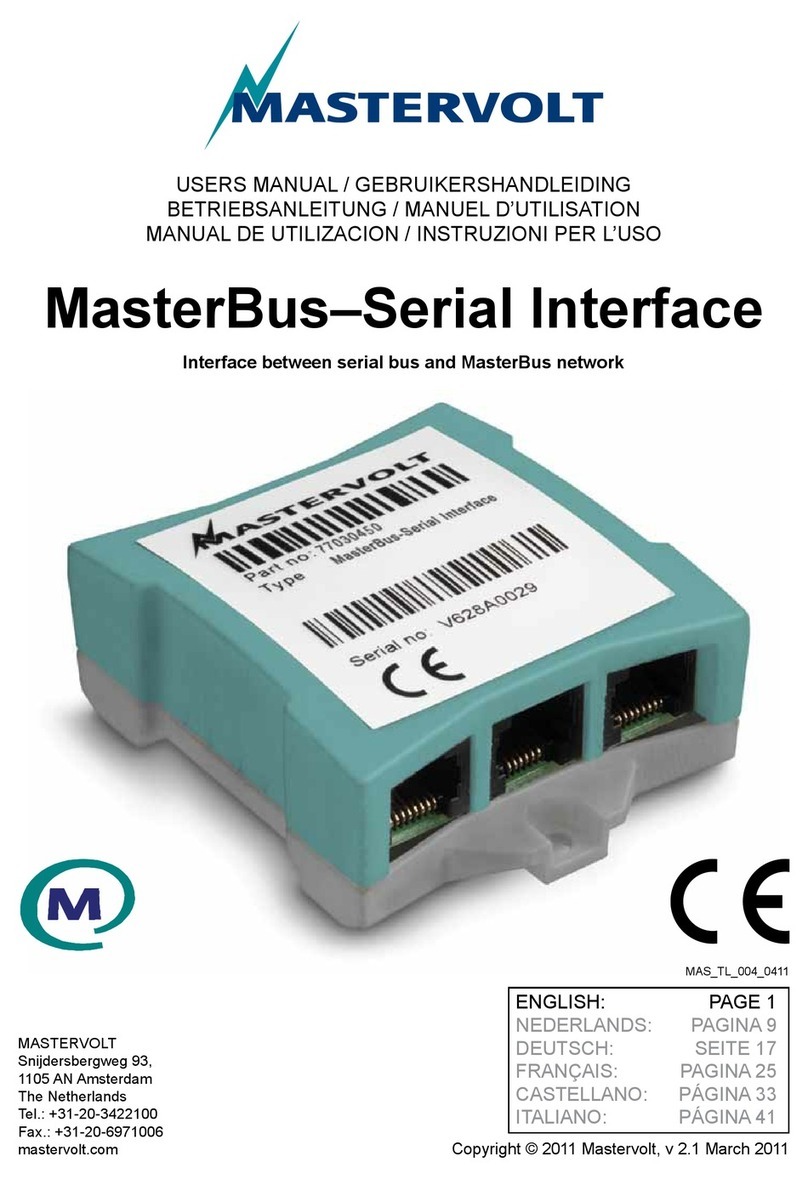 Mastervolt MasterBus User manual