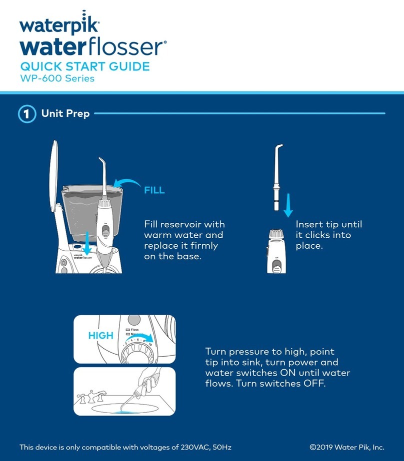 Waterpik WP-600 Series User manual
