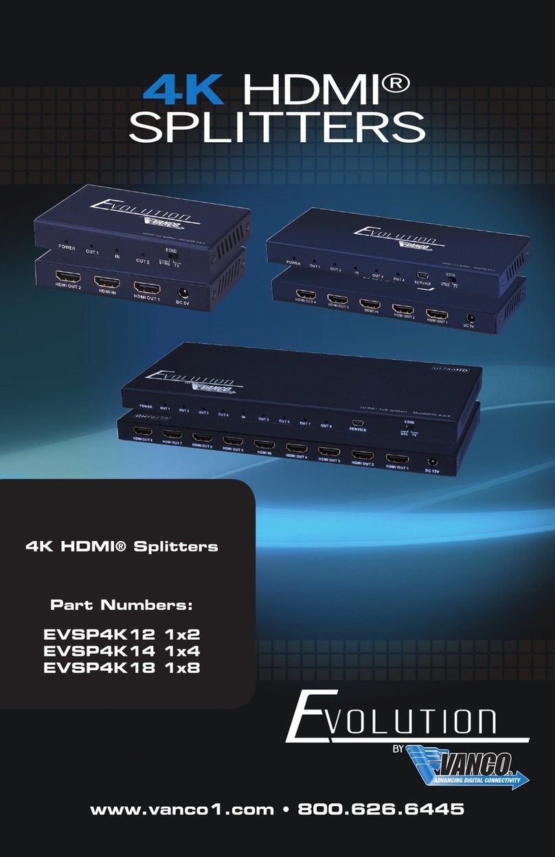 Vanco Evolution EVSP4K12 1x2 product manual