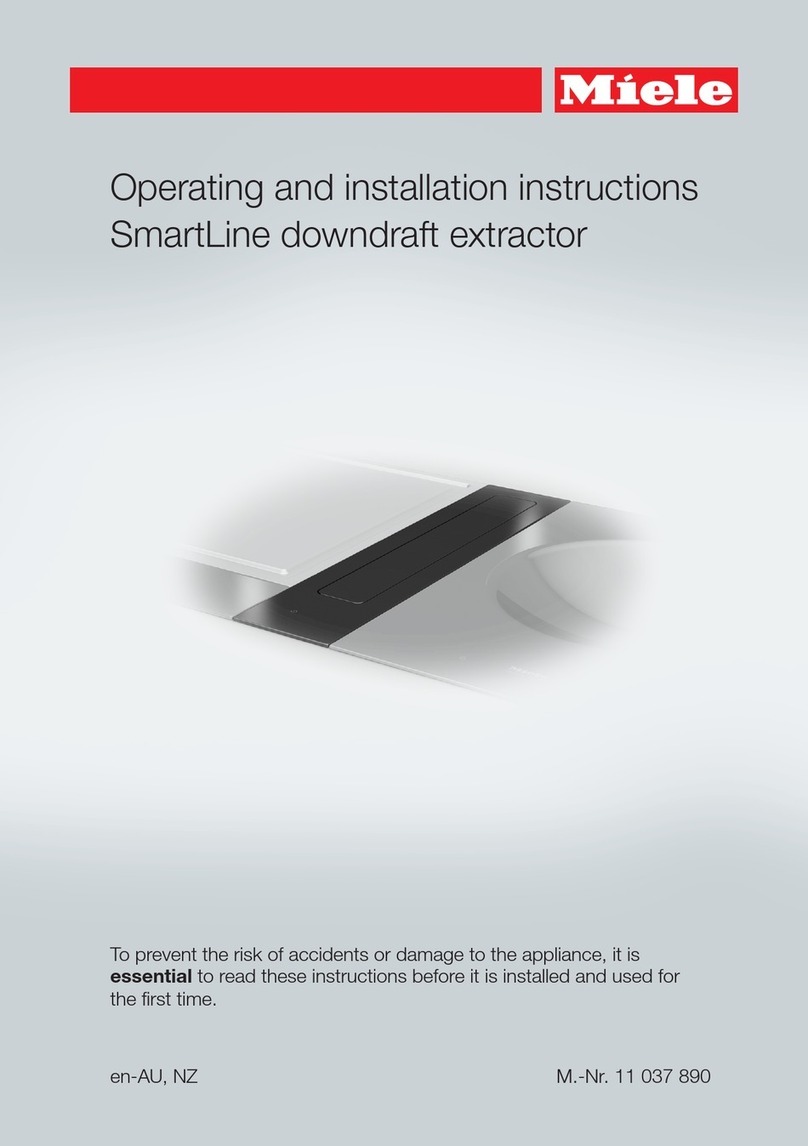 Miele SmartLine CSDA 7000 FL Operating and installation instructions