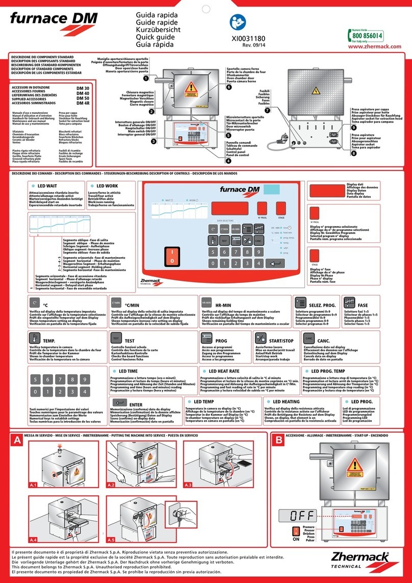 Zhermack FURNACE DM 30 quick guide