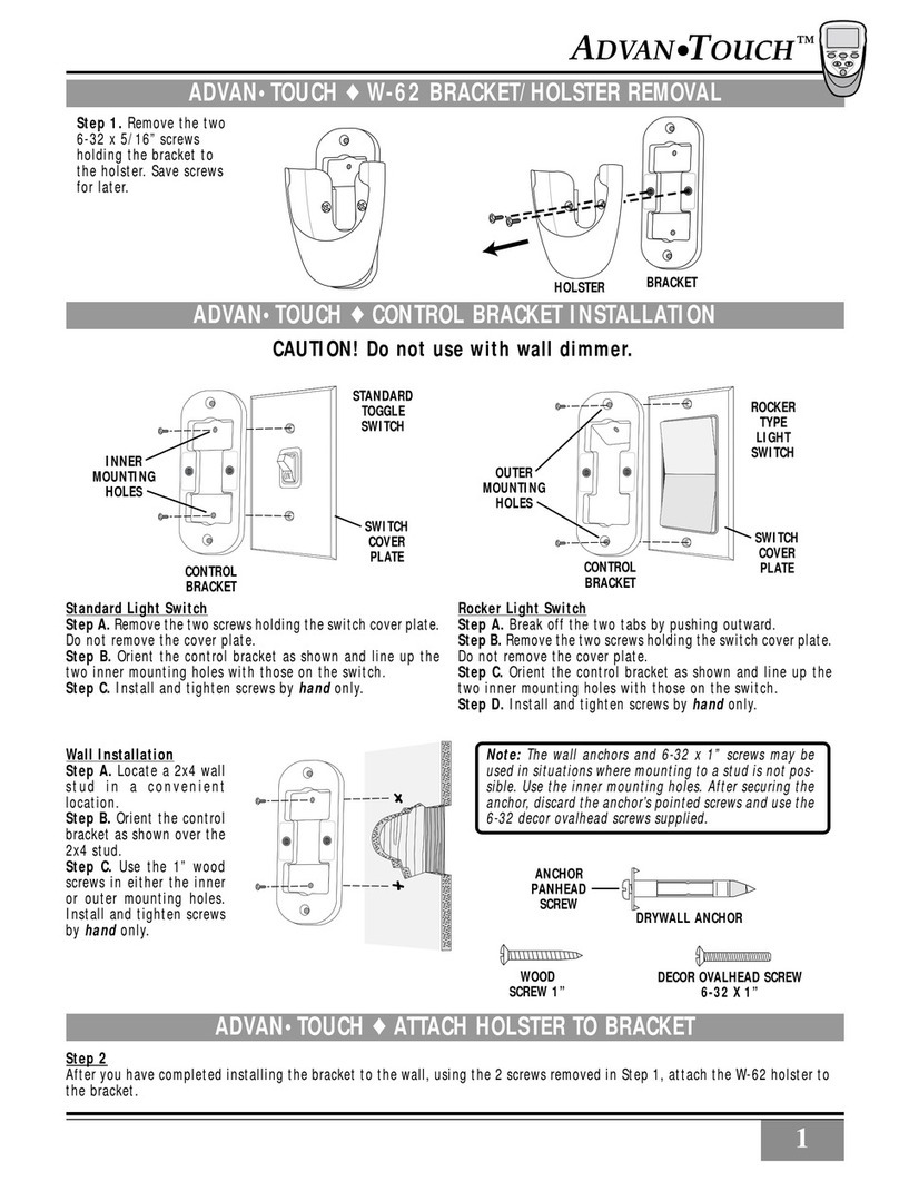 Casablanca ADVAN-TOUCH W-62 manual