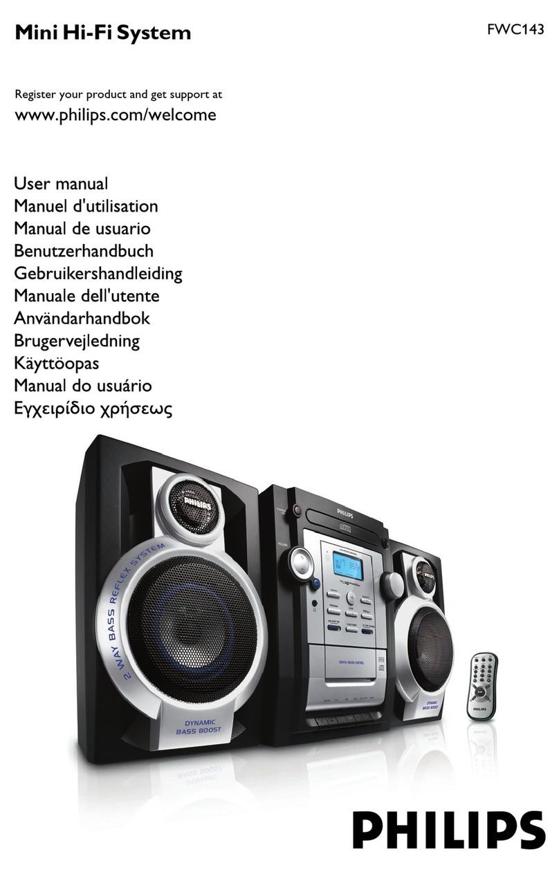Philips FWC143 User manual Philips FWC143 User manual