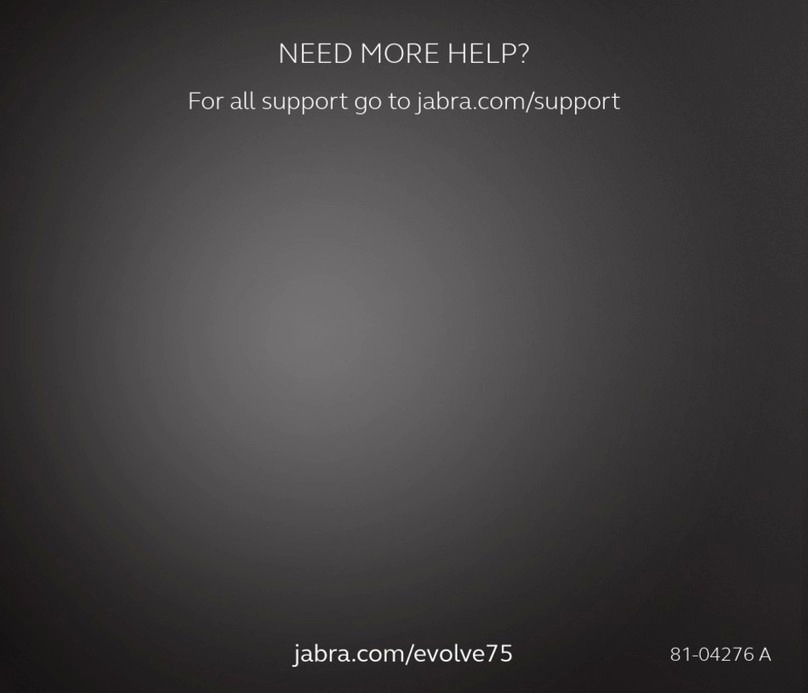 Jabra EVOLVE 75 quick start guide