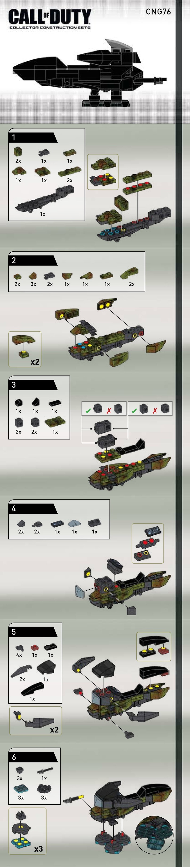 Mega Bloks Collector Series instructions