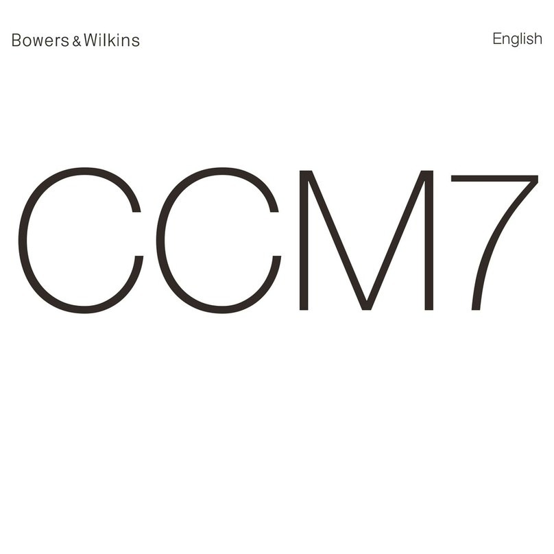 Bowers & Wilkins CCM7 Series manual