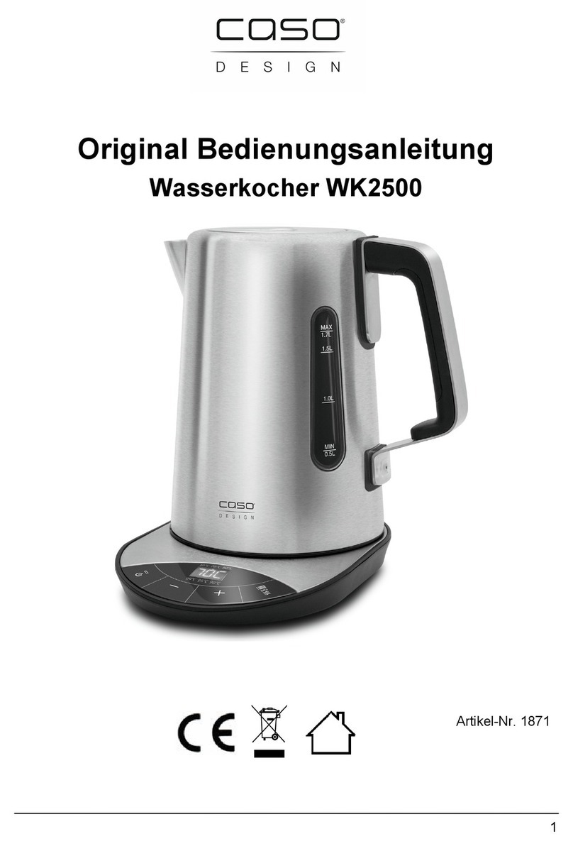 CASO DESIGN WK2500 Original operating manual