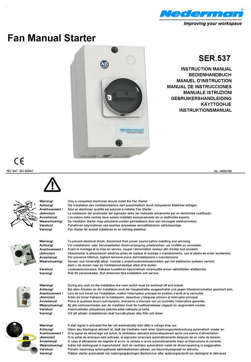 Nederman SER.537 instruction manual