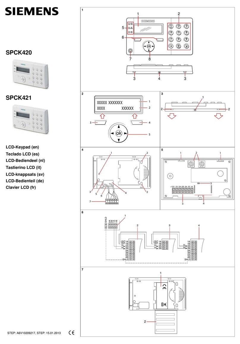 Siemens SPCK420 User manual